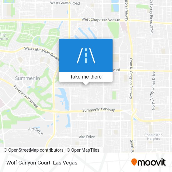 Wolf Canyon Court map