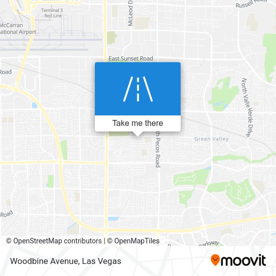 Mapa de Woodbine Avenue