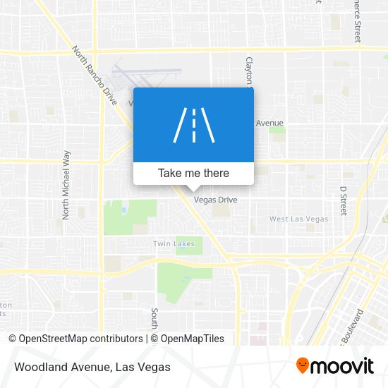 Mapa de Woodland Avenue