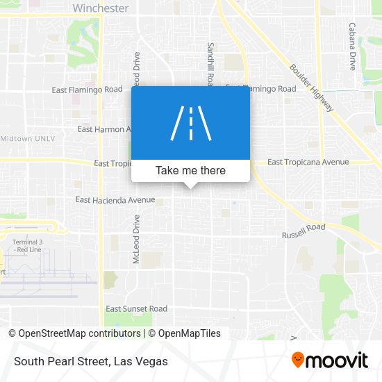 South Pearl Street map