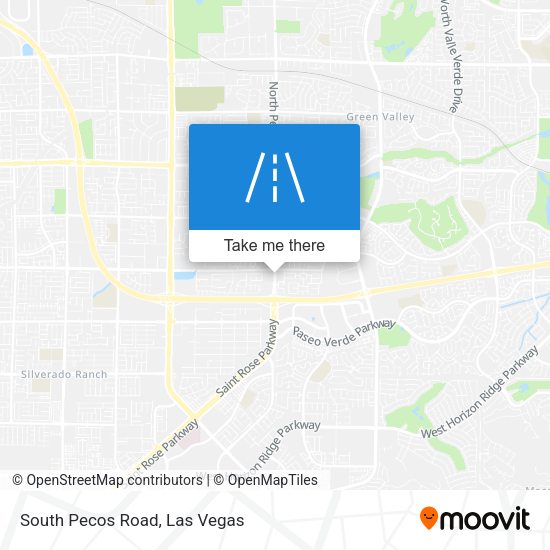 Mapa de South Pecos Road