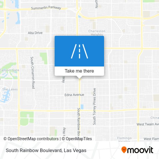 South Rainbow Boulevard map