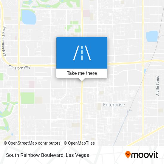 South Rainbow Boulevard map