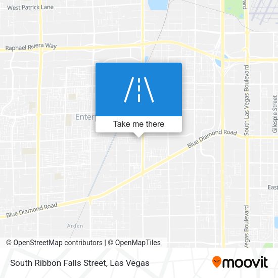 Mapa de South Ribbon Falls Street
