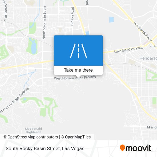 Mapa de South Rocky Basin Street