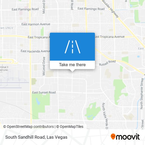 South Sandhill Road map