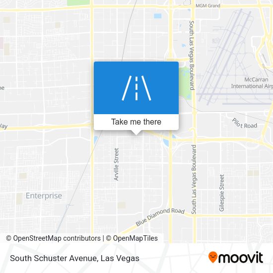 South Schuster Avenue map