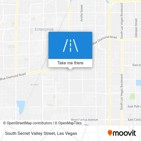Mapa de South Secret Valley Street