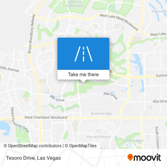 Mapa de Tesoro Drive