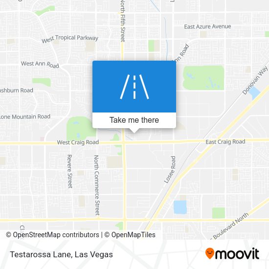 Mapa de Testarossa Lane