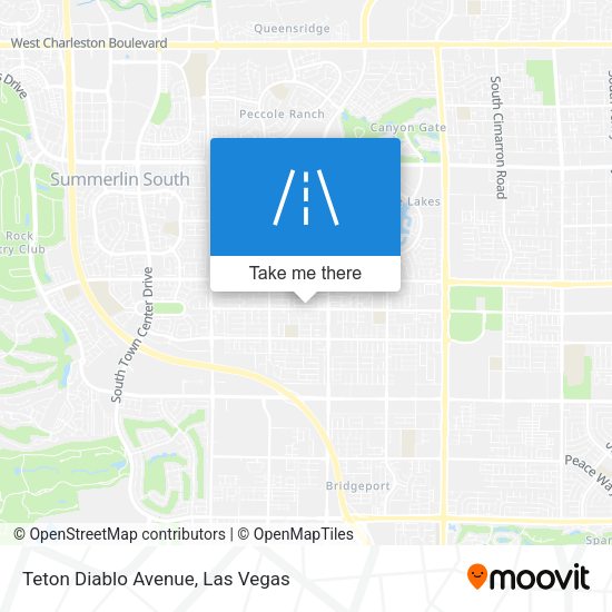 Teton Diablo Avenue map