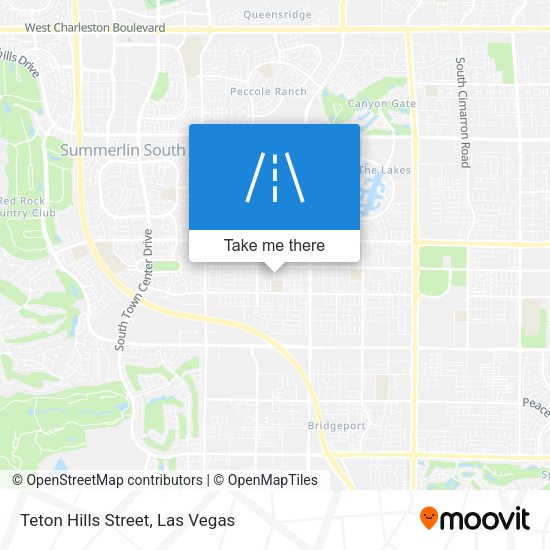 Teton Hills Street map