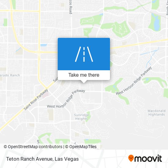 Mapa de Teton Ranch Avenue