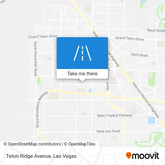 Teton Ridge Avenue map