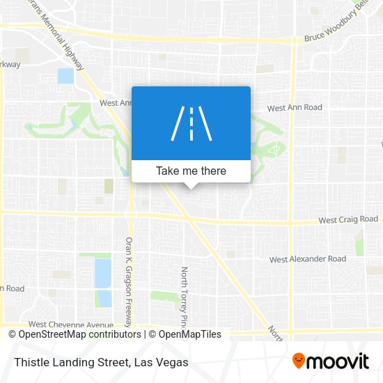 Thistle Landing Street map