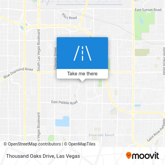 Thousand Oaks Drive map