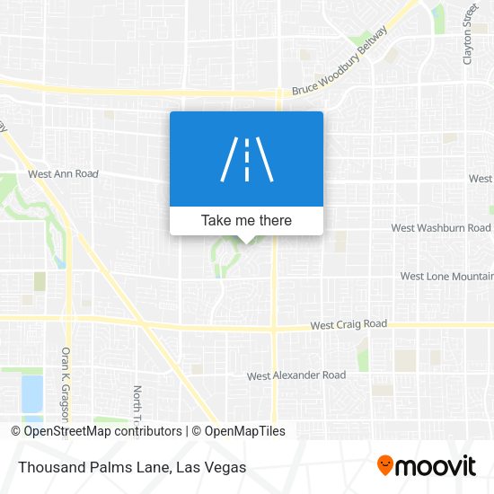 Mapa de Thousand Palms Lane