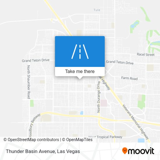 Thunder Basin Avenue map