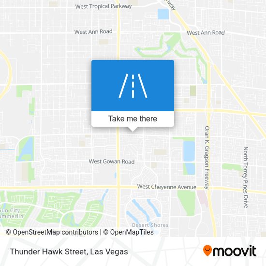 Thunder Hawk Street map