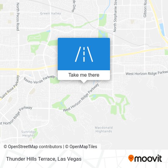 Mapa de Thunder Hills Terrace