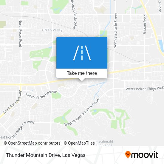 Thunder Mountain Drive map