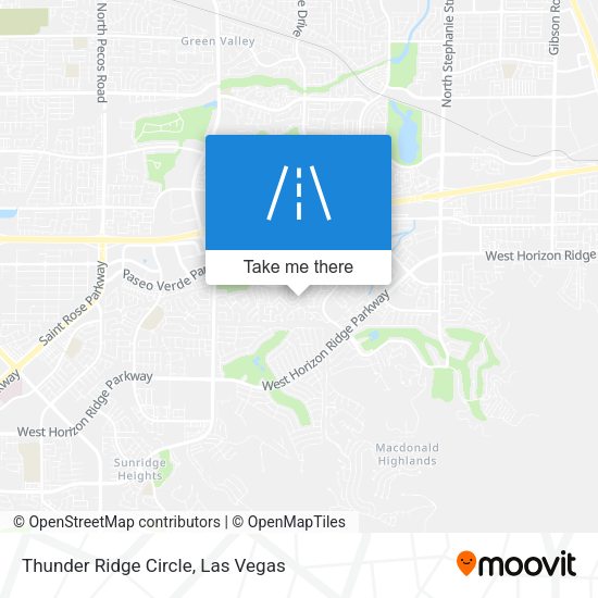 Mapa de Thunder Ridge Circle