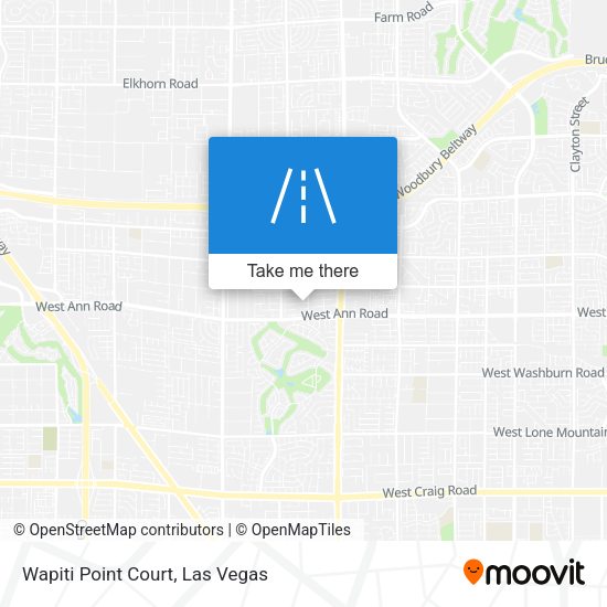 Wapiti Point Court map