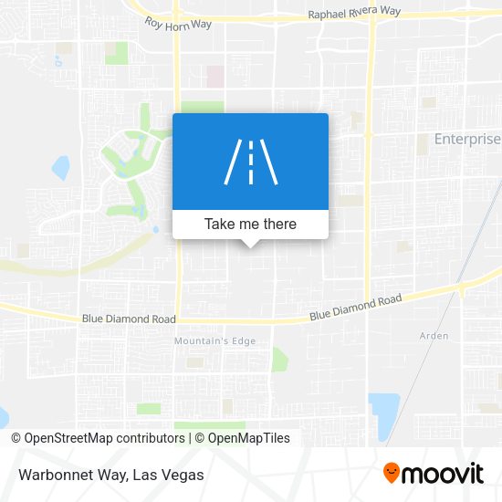 Warbonnet Way map