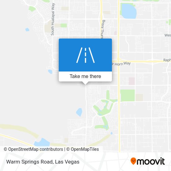 Warm Springs Road map