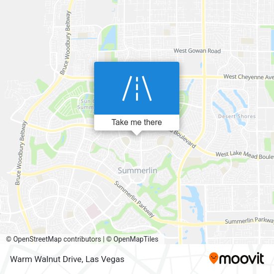 Warm Walnut Drive map