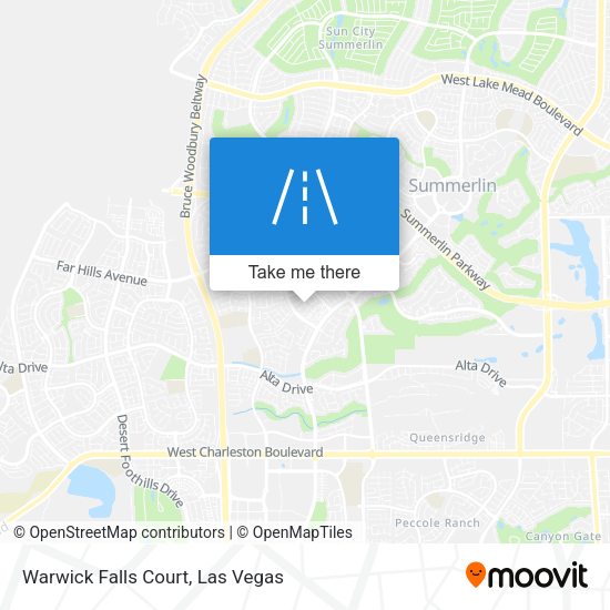 Mapa de Warwick Falls Court
