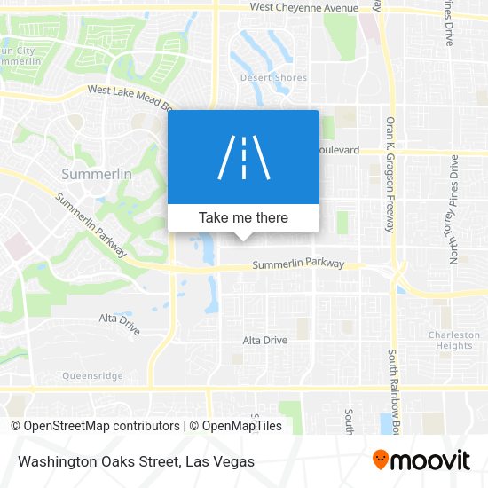 Mapa de Washington Oaks Street
