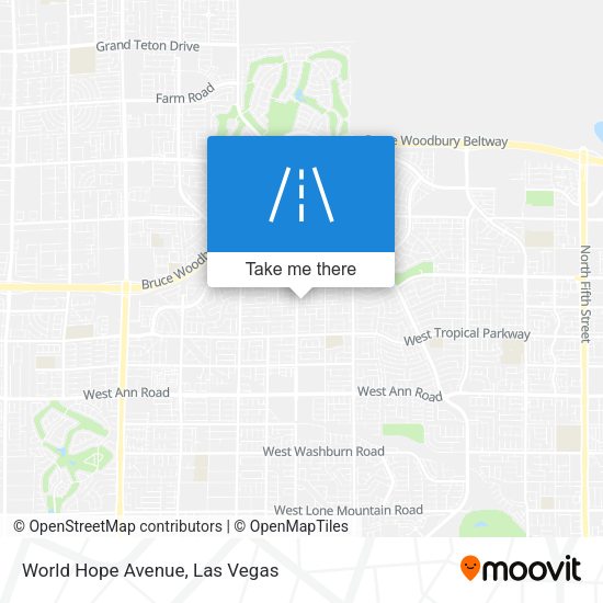 World Hope Avenue map