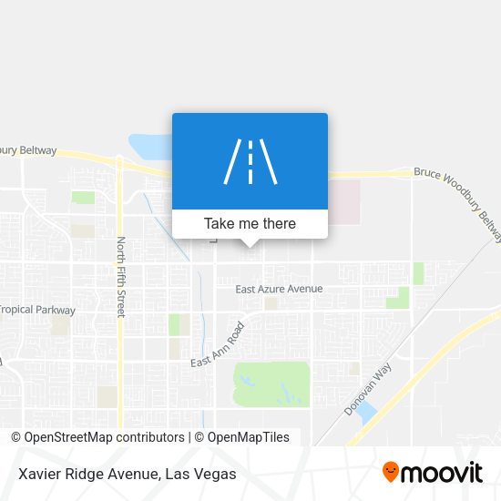 Xavier Ridge Avenue map