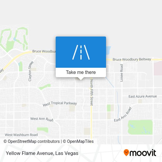 Yellow Flame Avenue map