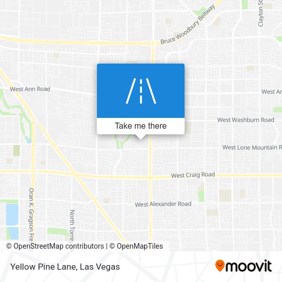 Yellow Pine Lane map