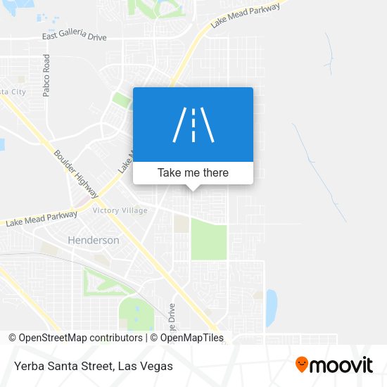 Mapa de Yerba Santa Street