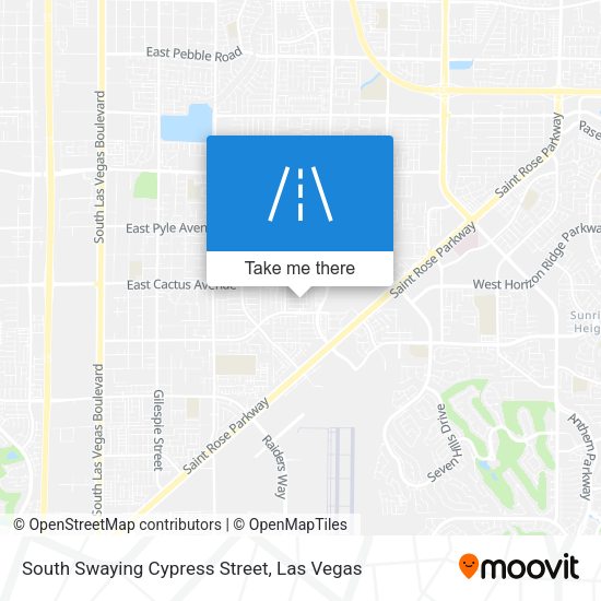 South Swaying Cypress Street map
