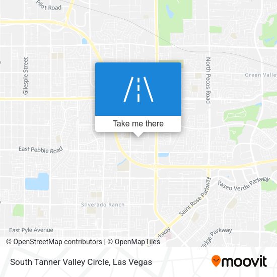 South Tanner Valley Circle map