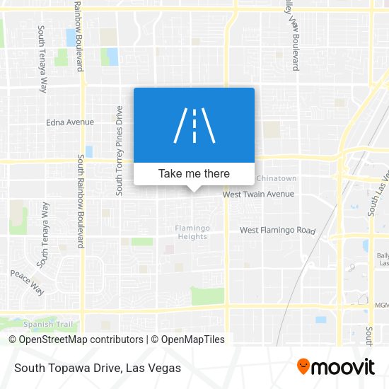 South Topawa Drive map
