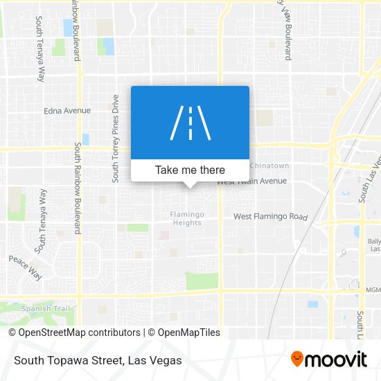 South Topawa Street map