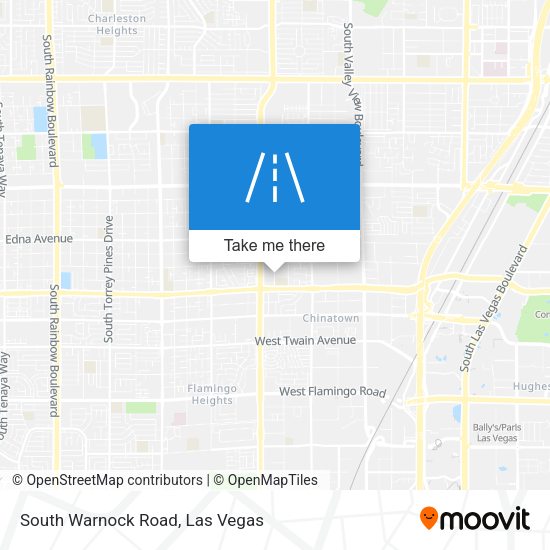 South Warnock Road map