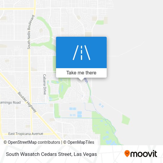 South Wasatch Cedars Street map