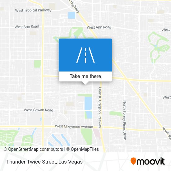 Thunder Twice Street map