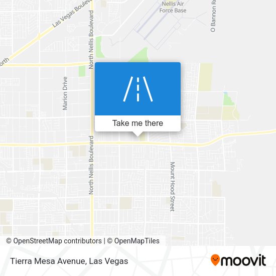 Tierra Mesa Avenue map