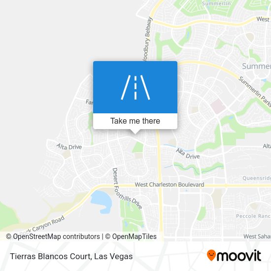 Mapa de Tierras Blancos Court