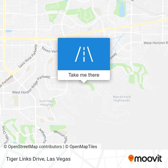 Tiger Links Drive map