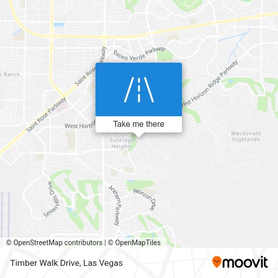 Timber Walk Drive map