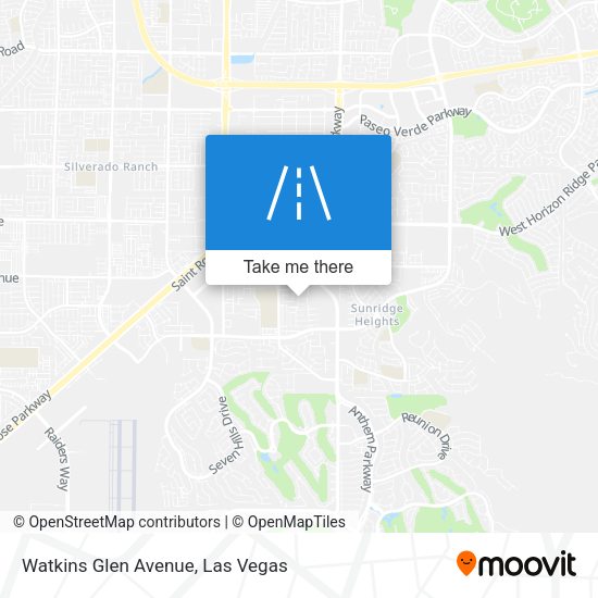 Mapa de Watkins Glen Avenue
