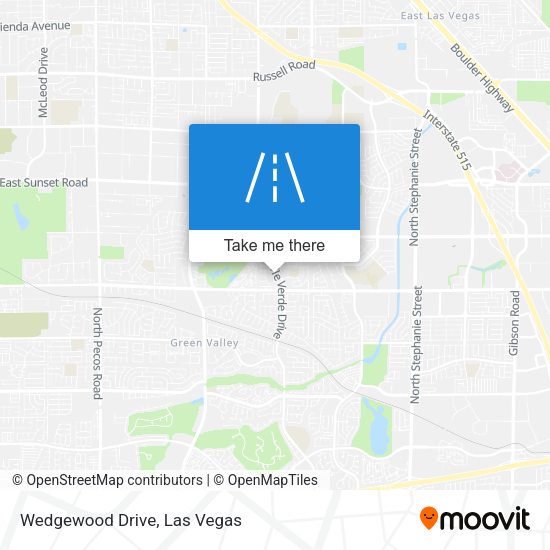 Mapa de Wedgewood Drive
